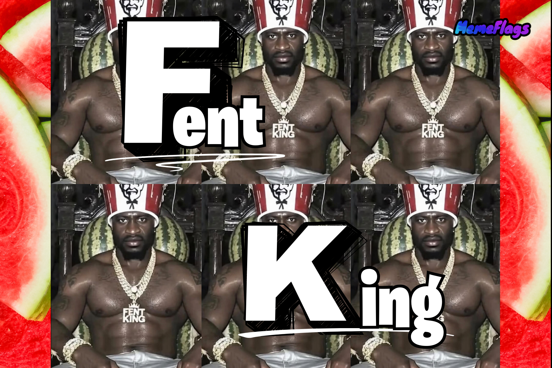 Funny "Fent King" Bedroom Flag