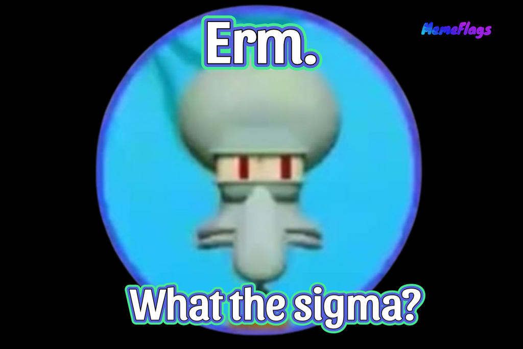 Funny "What the sigma" Bedroom Flag