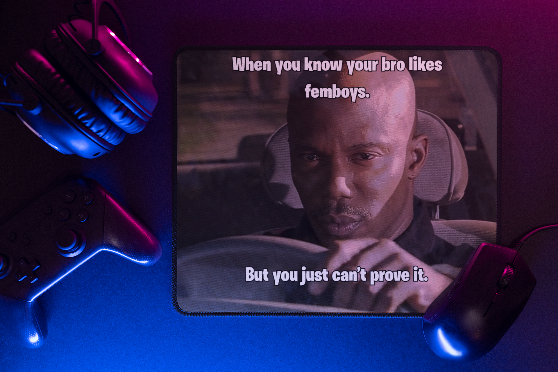 Funny "Femboys" Meme Mouse Pad