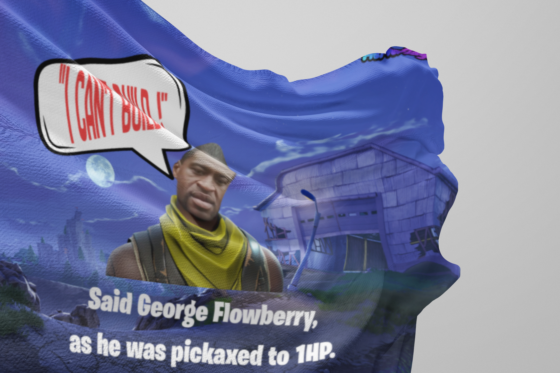 Funny "I Can't Build" Bedroom Flag