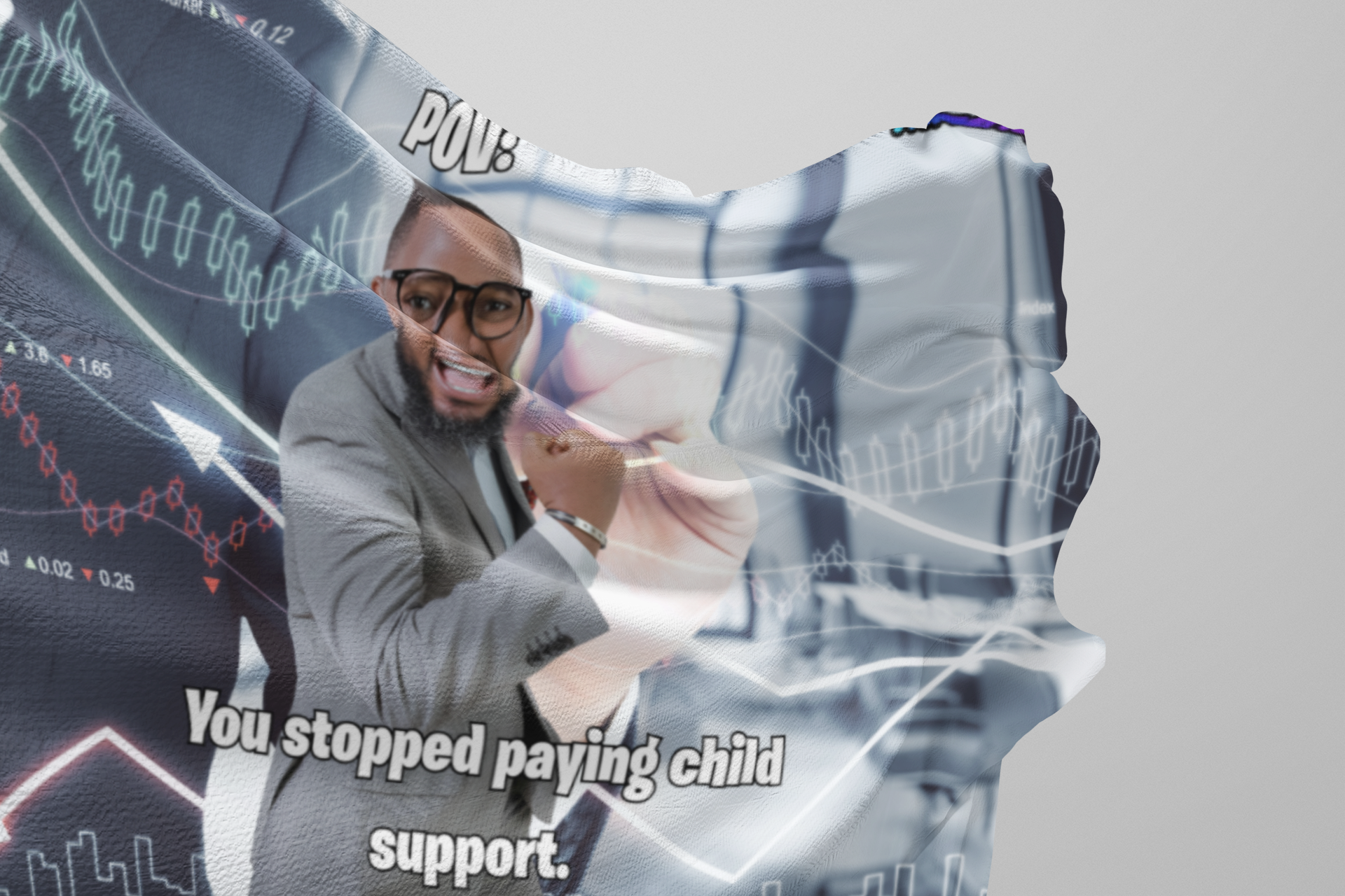 Funny "Child Support" Bedroom Flag