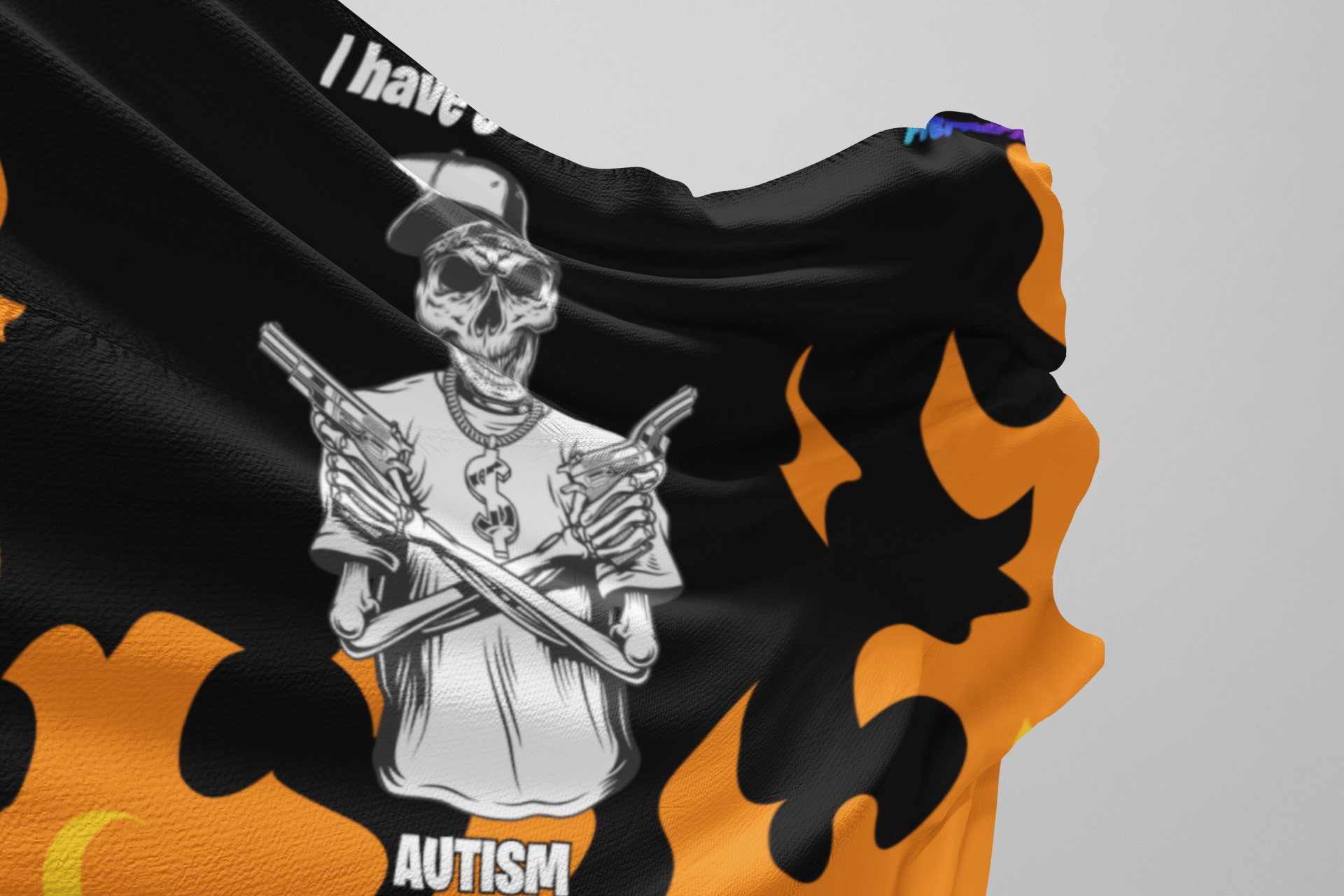 Funny "Severe Autism" Bedroom Flag