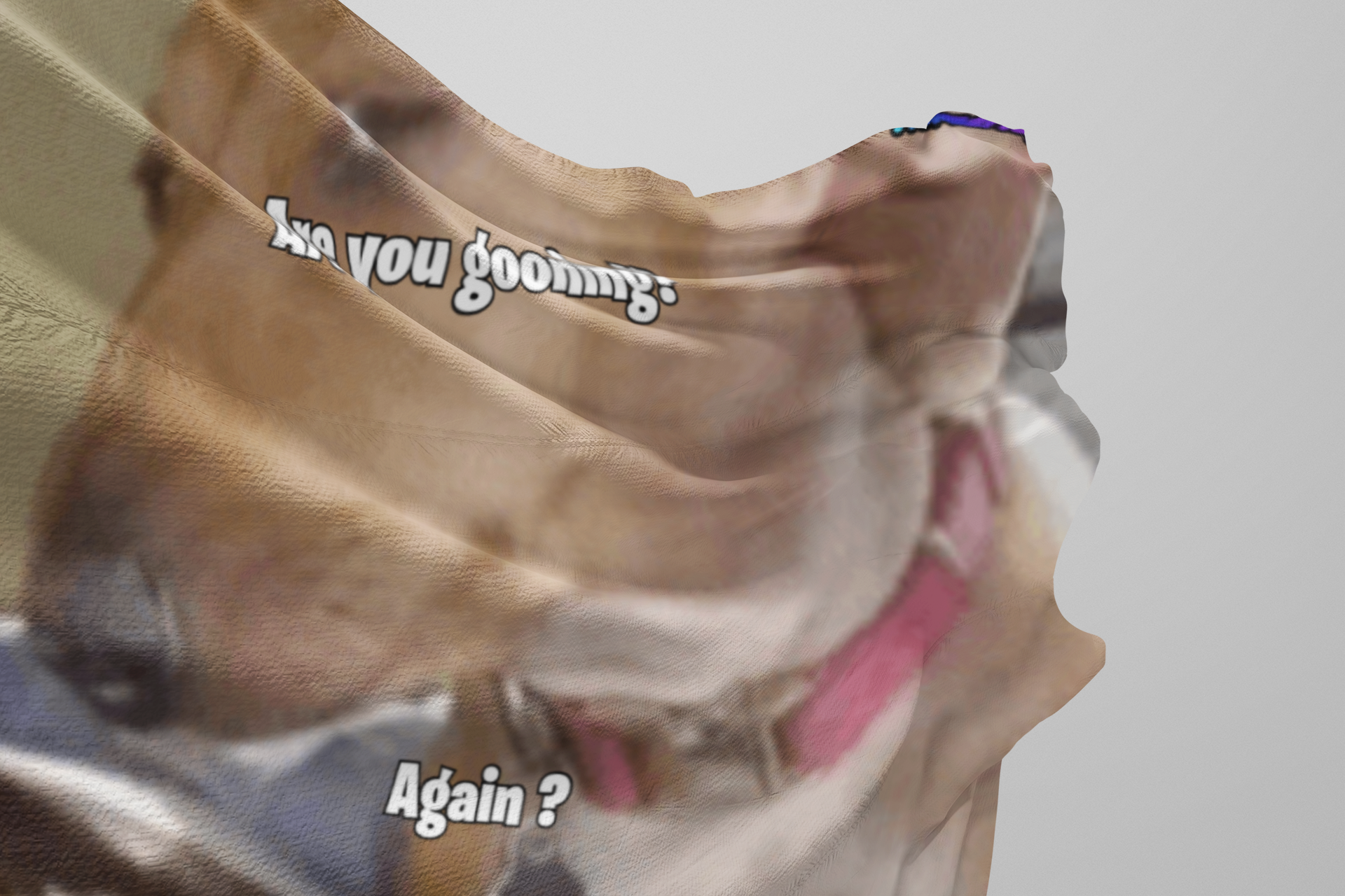 Funny "Gooning Again?" Bedroom Flag