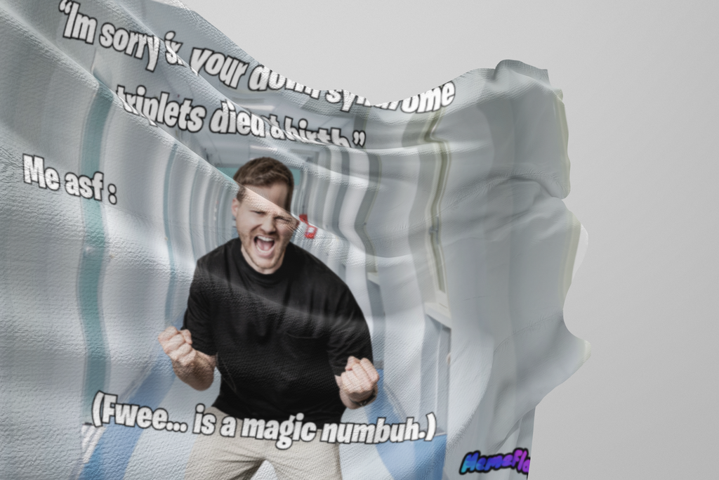 Funny "Down Syndrome" Bedroom Flag