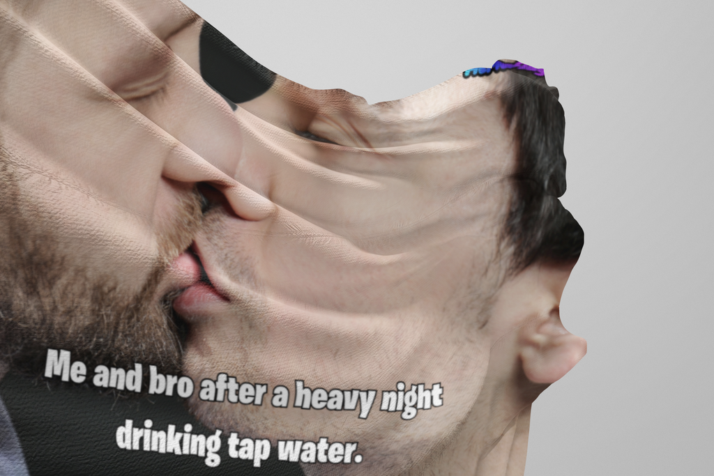 Funny "No Homo" Bedroom Flag