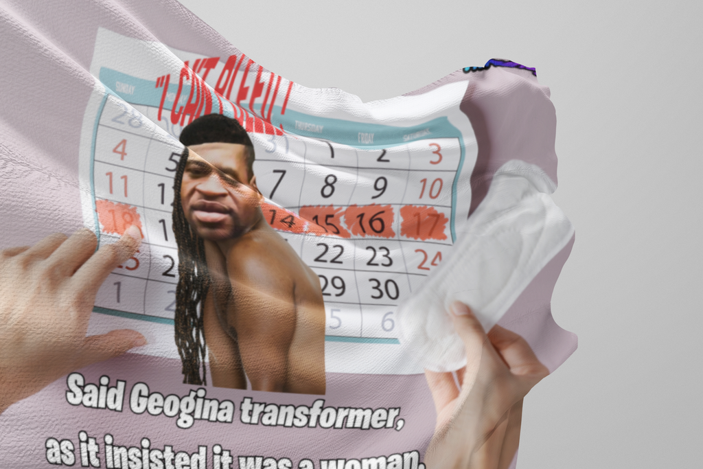 Funny "I Can't Bleed" Bedroom Flag