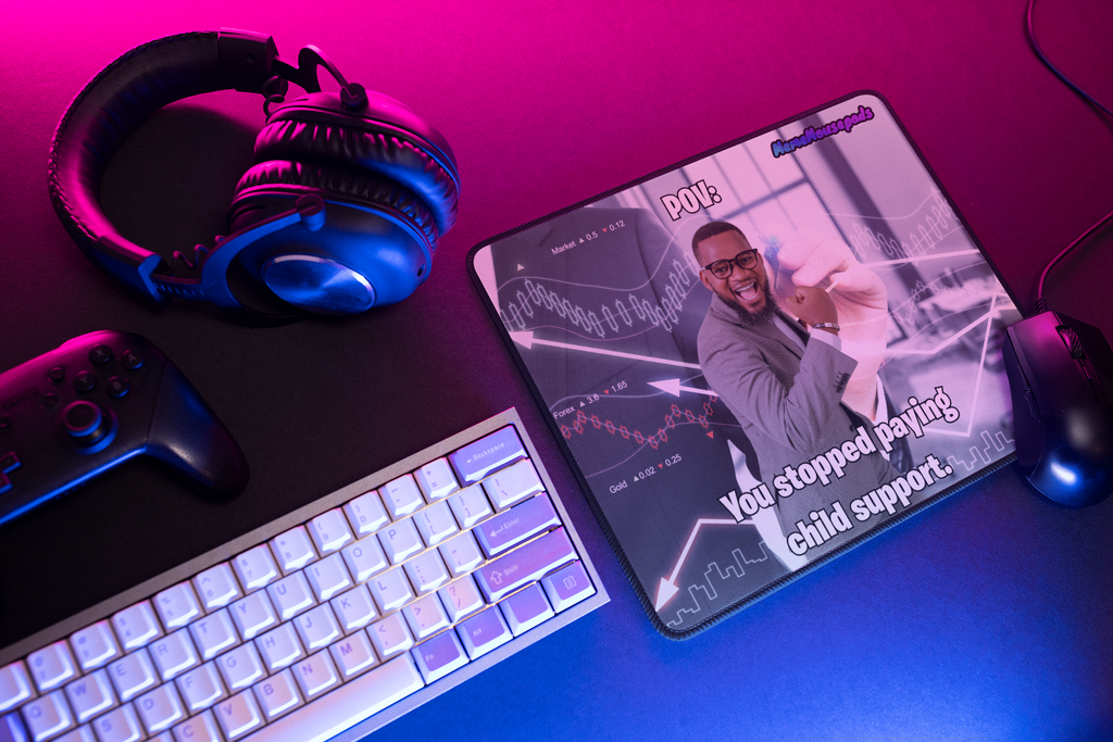 Funny "Child Support" Meme Mouse Pad