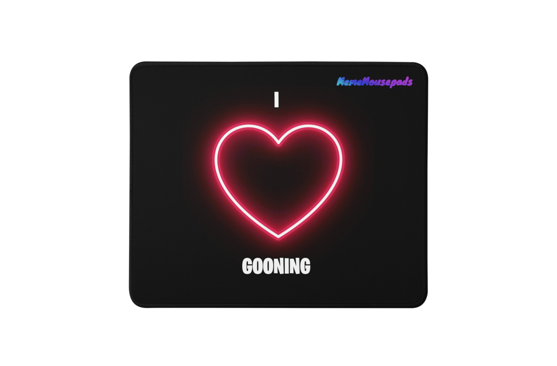 Funny "I <3 Gooning" Meme Mouse Pad