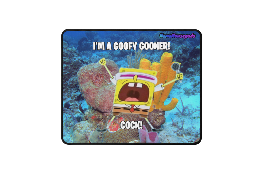 Funny "Goofy Gooner" Meme Mouse Pad